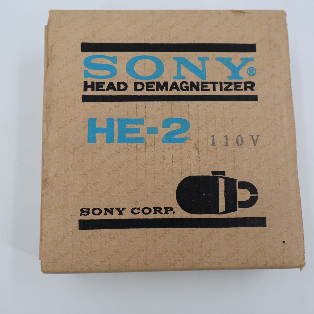 Sony‎ HE-2 Head Demagnetizer Vintage Audio Accessory Black 110V Japan Boxed
